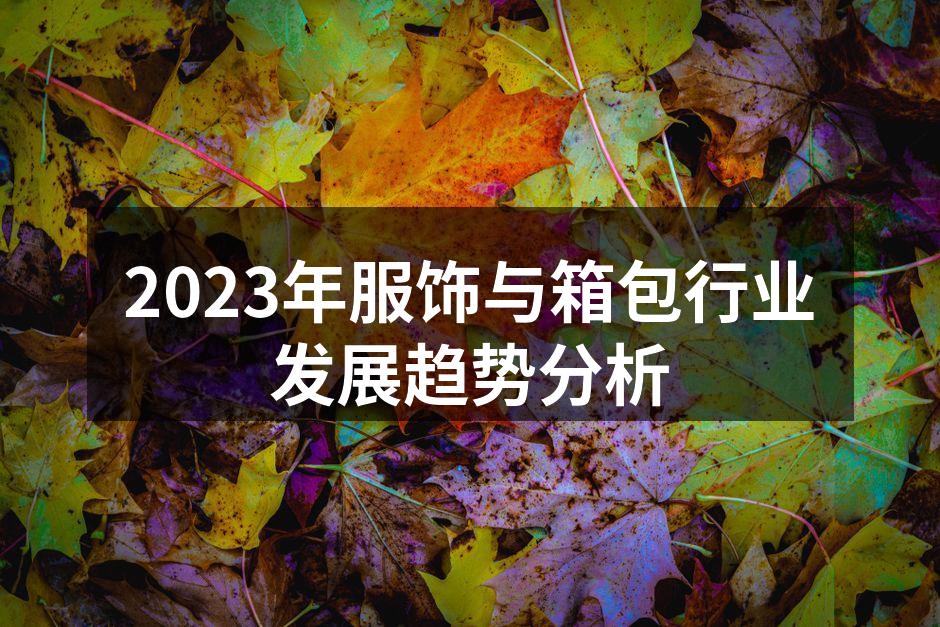 2023年最新的服饰趋势展示